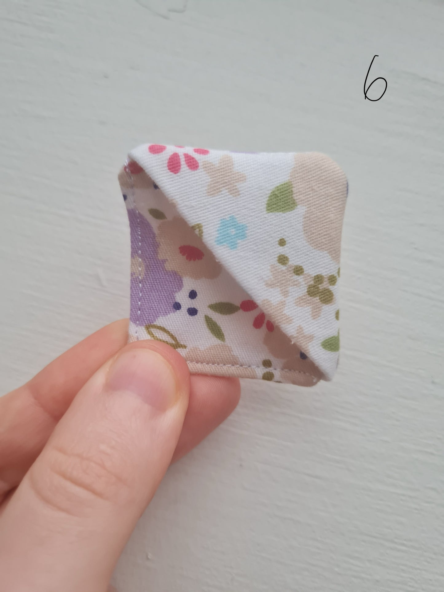 Hand sewn bookmark - corner