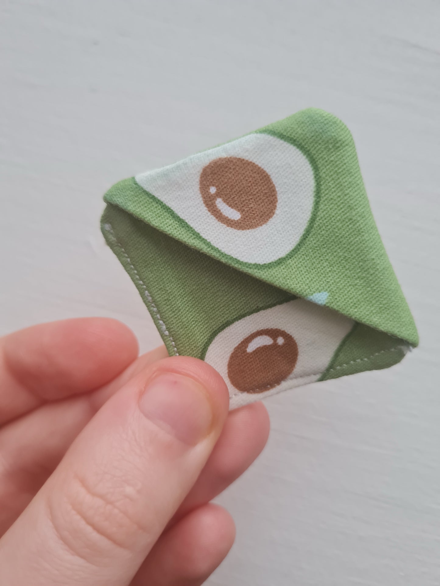 Hand sewn bookmark - corner