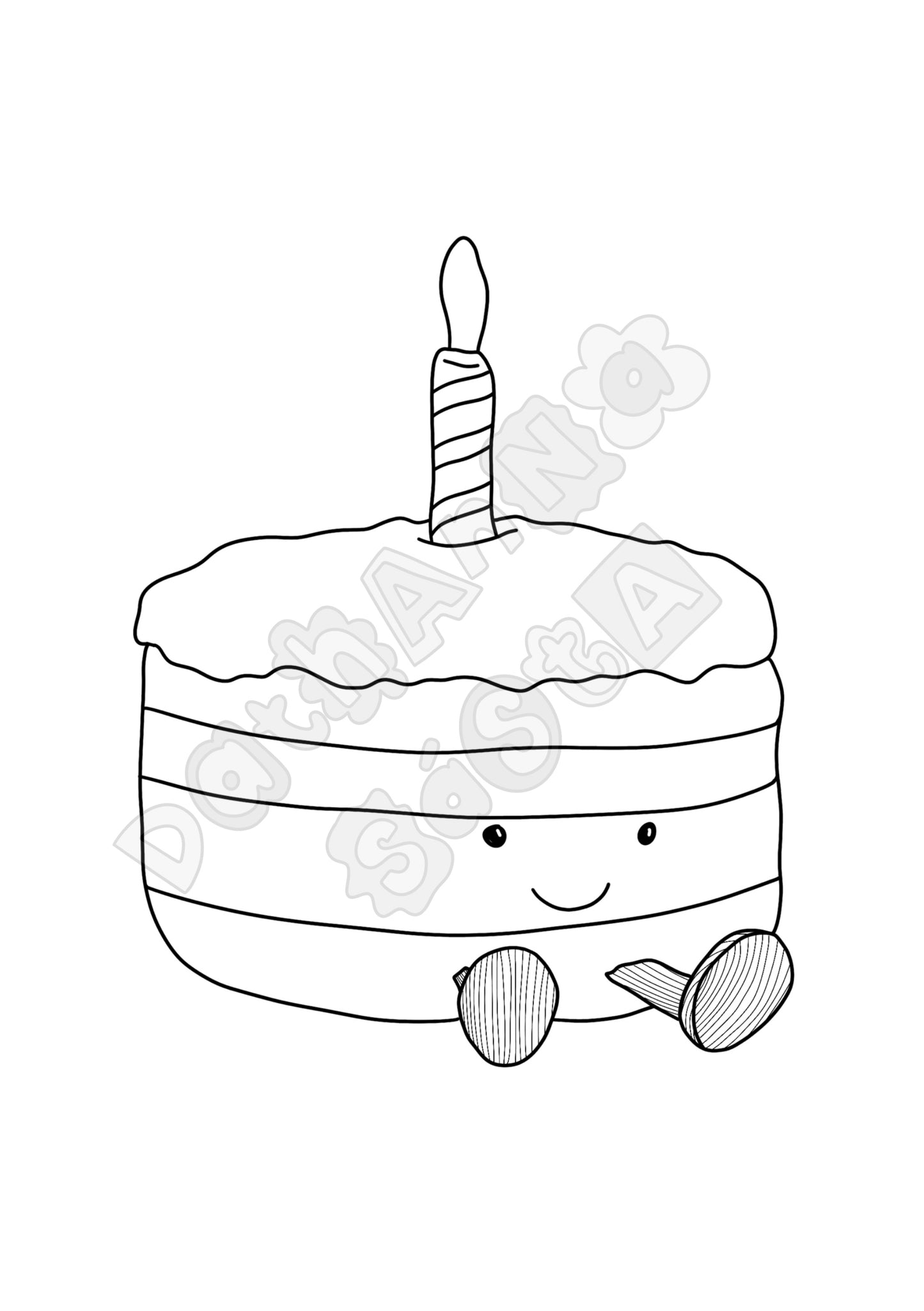 DIGITAL DOWNLOAD patisserie colouring book *non refundable