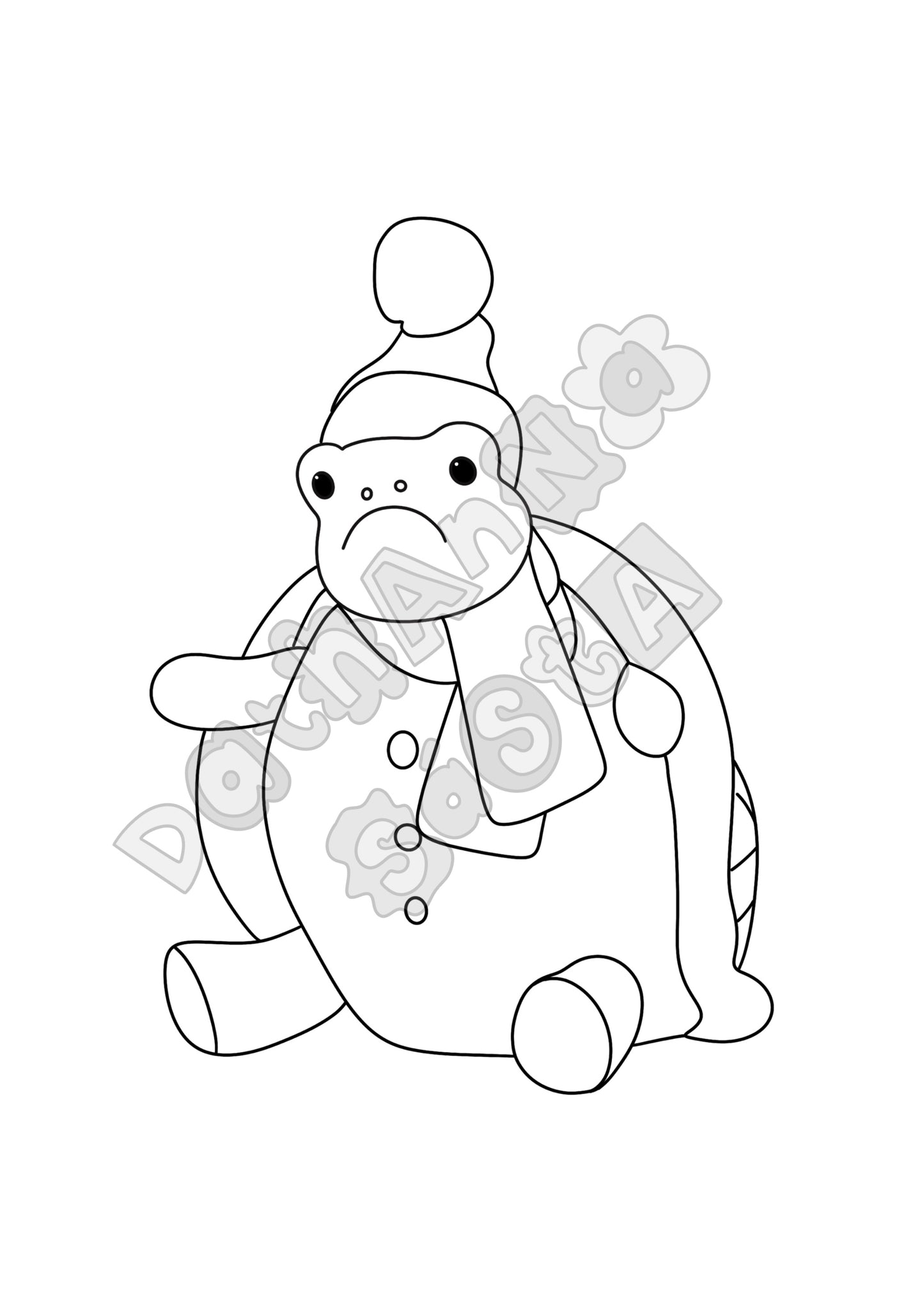 DIGITAL DOWNLOAD all dressed up colouring book *non refundable