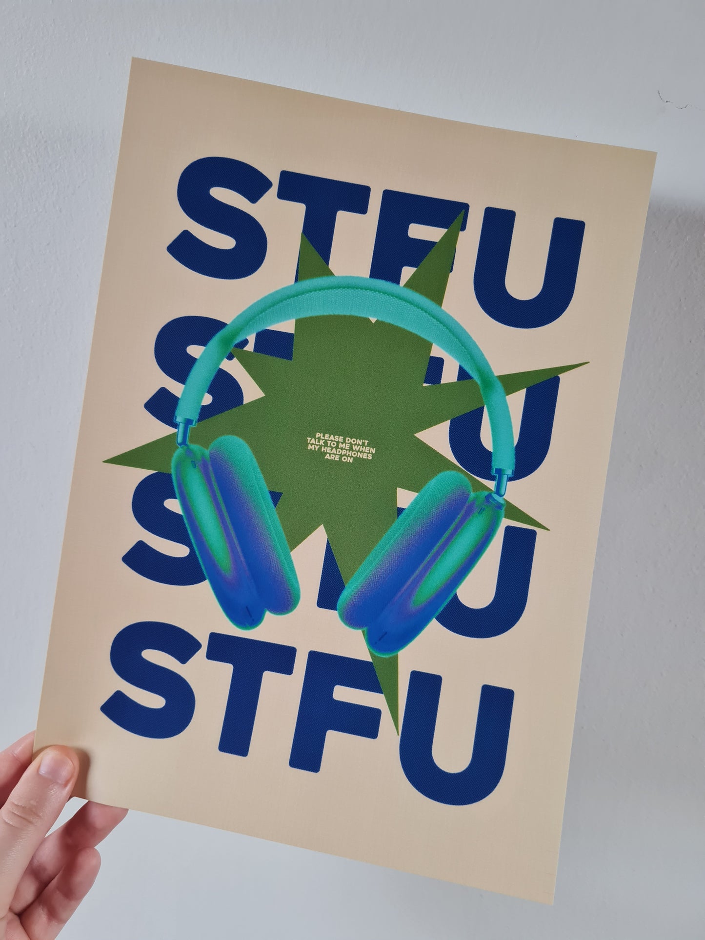 STFU headphones print