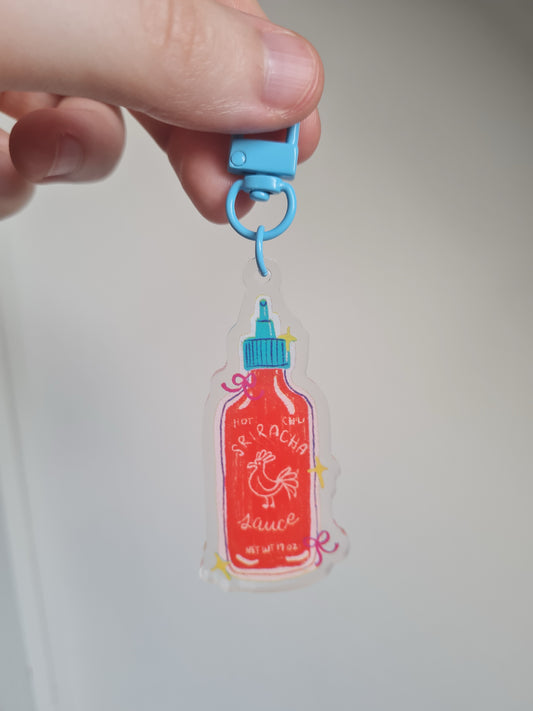 Sriracha keyring