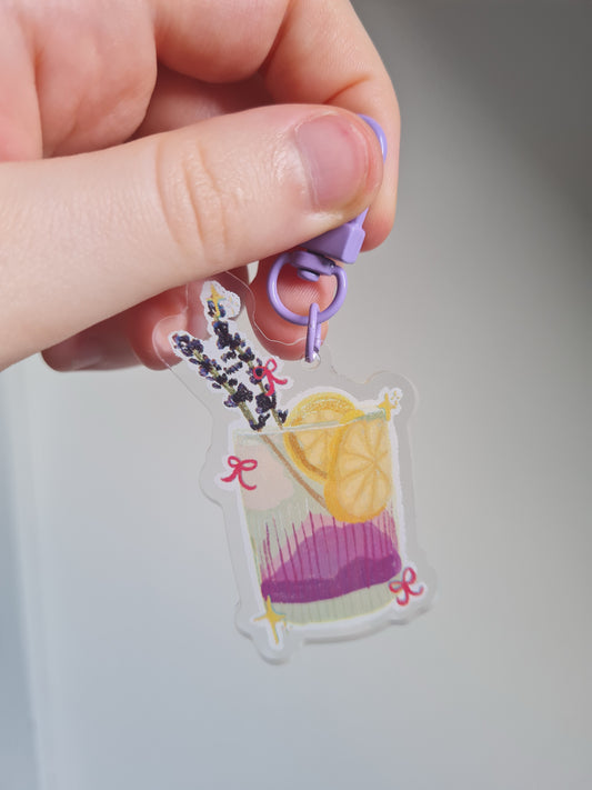 Lavender limoncello keyring