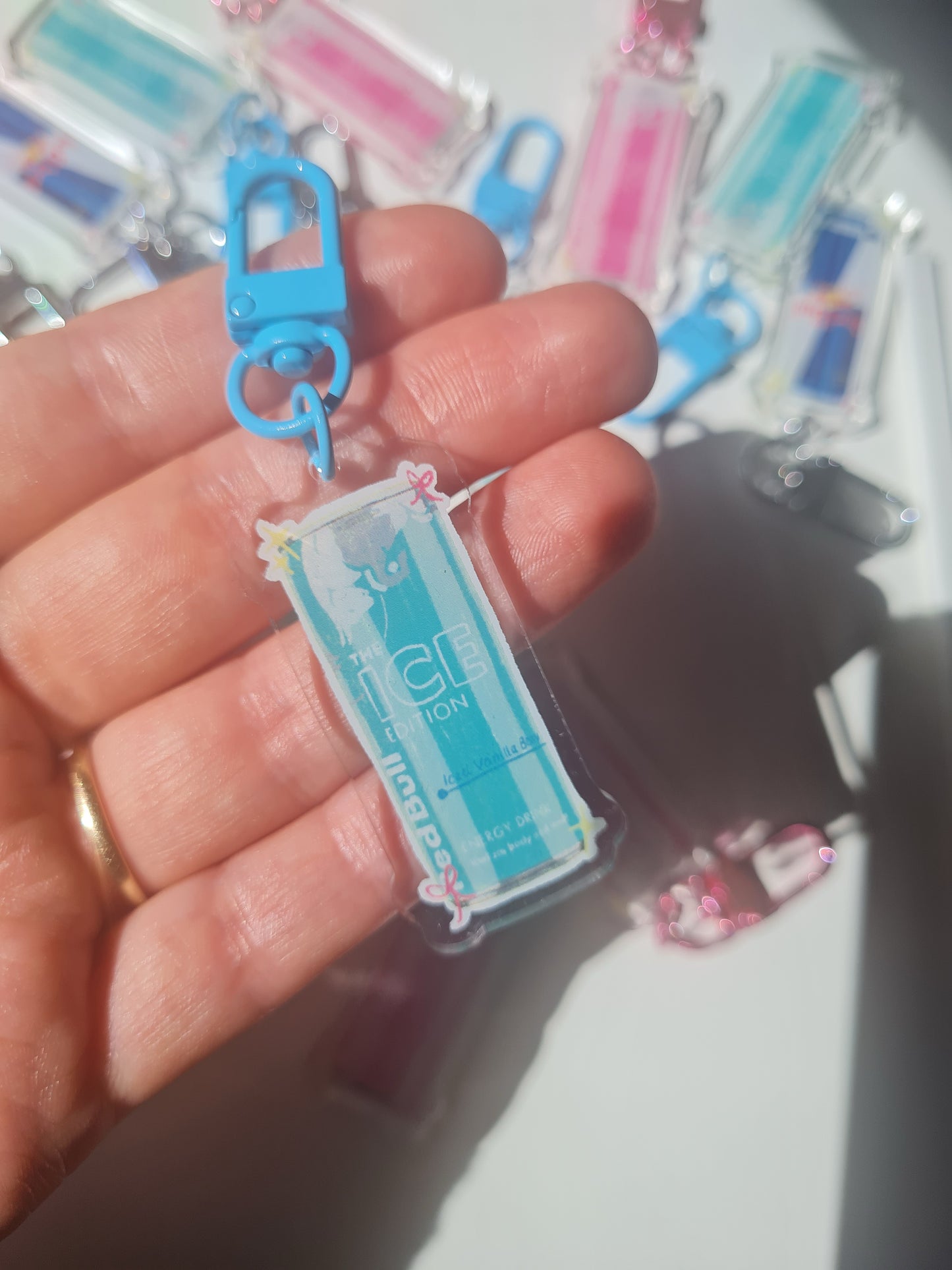 Red bull mini keyrings