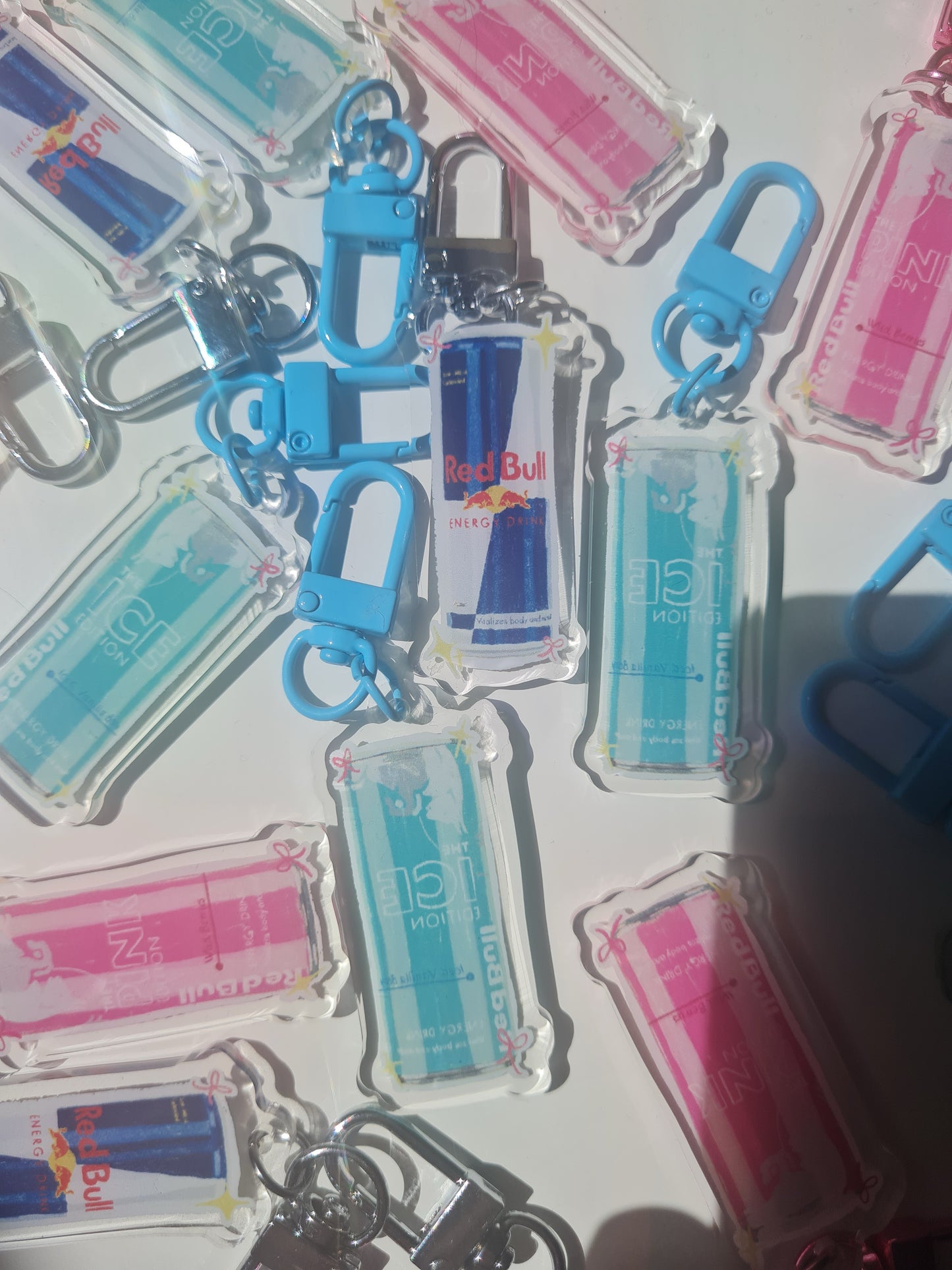 Red bull mini keyrings