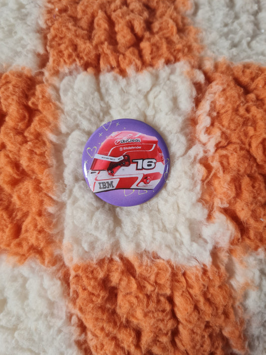 Charles Leclerc badge pin