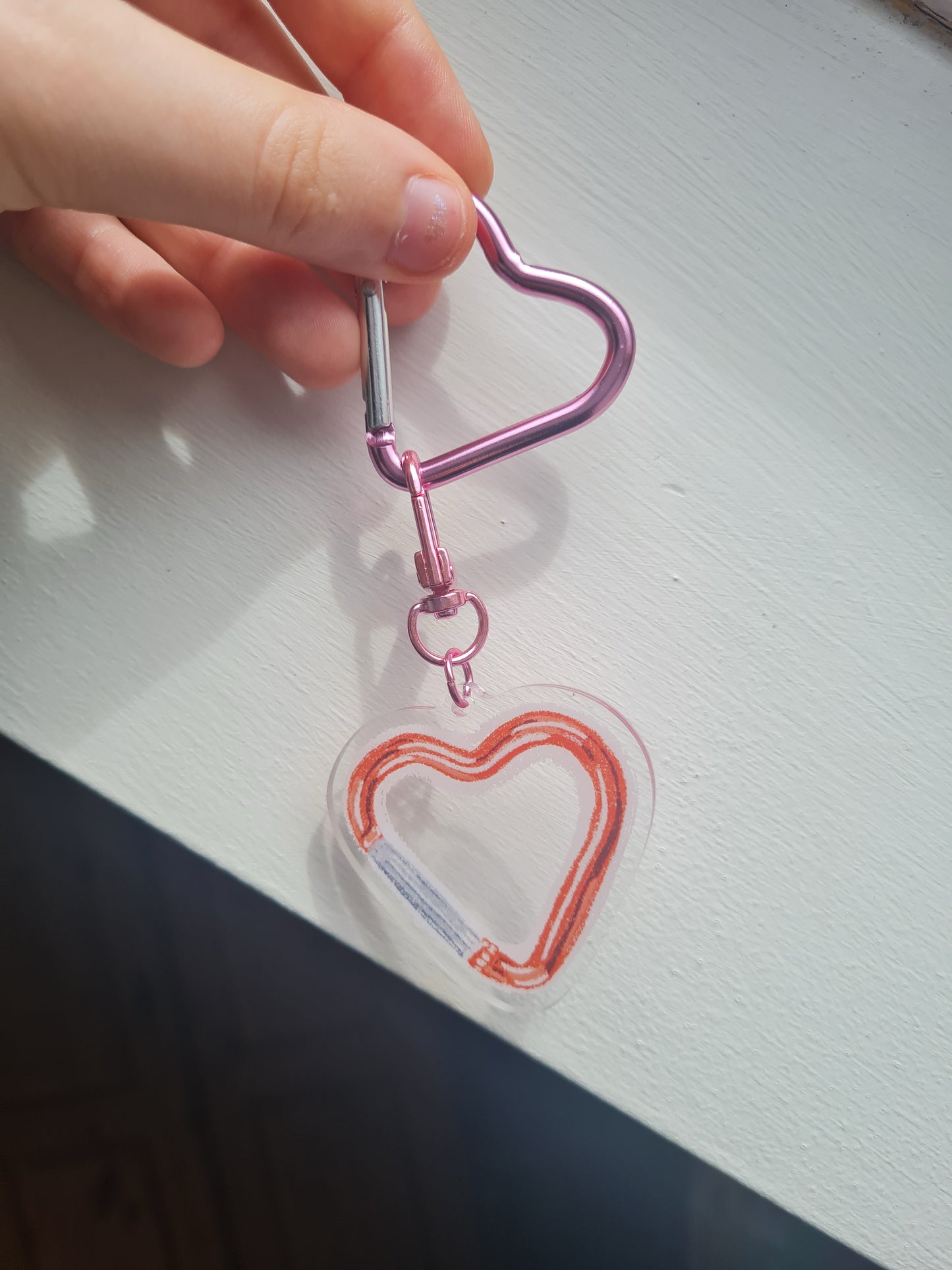 Build your own carabiner keyring