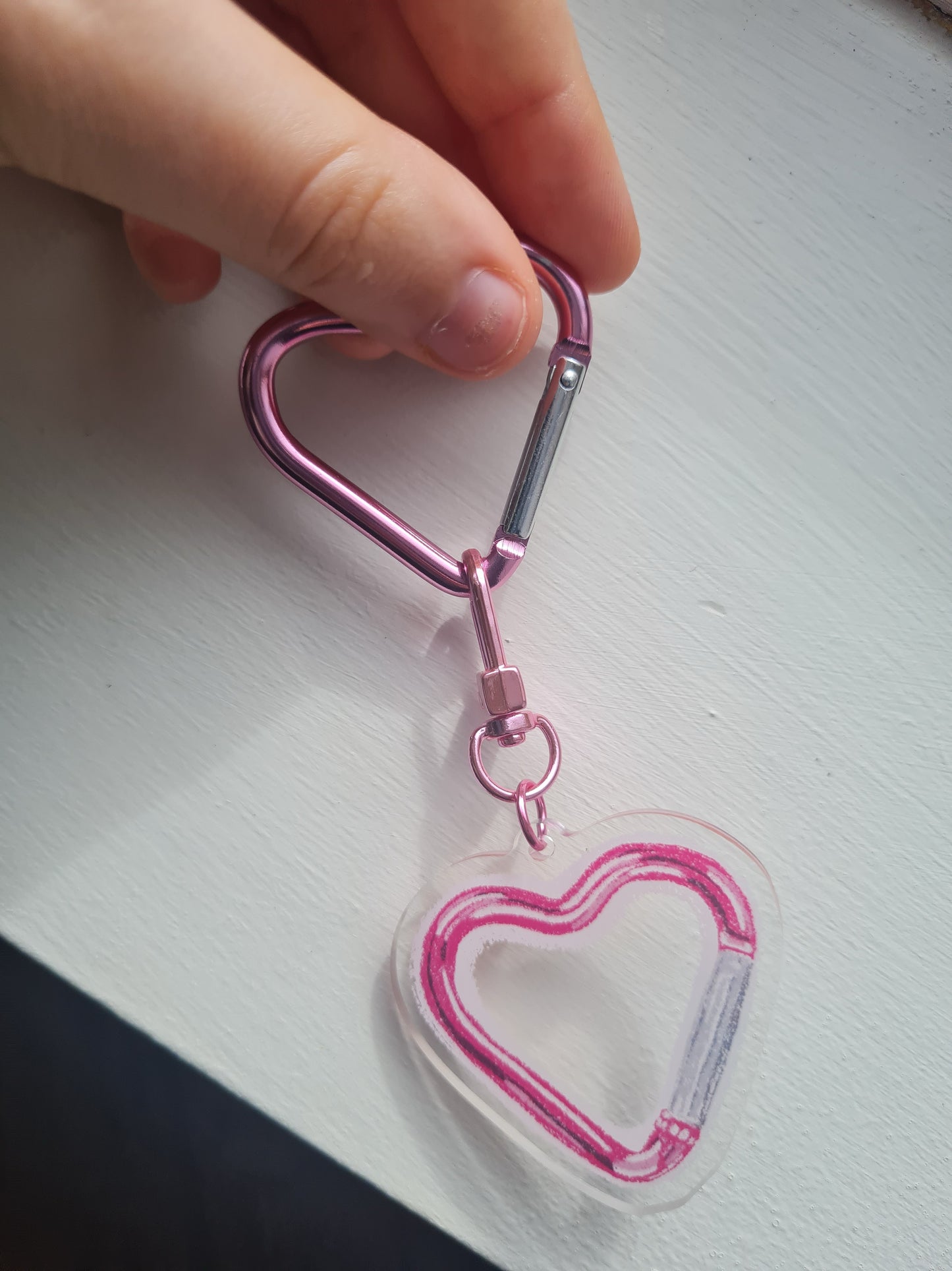 Build your own carabiner keyring