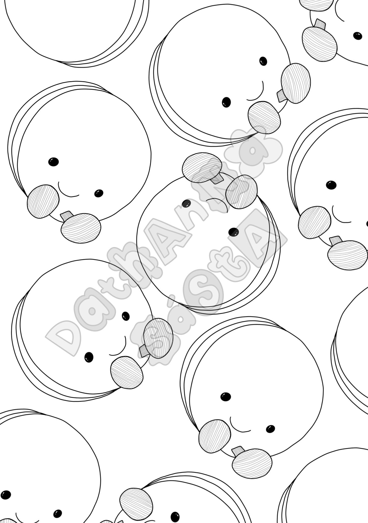 DIGITAL DOWNLOAD patisserie colouring book *non refundable