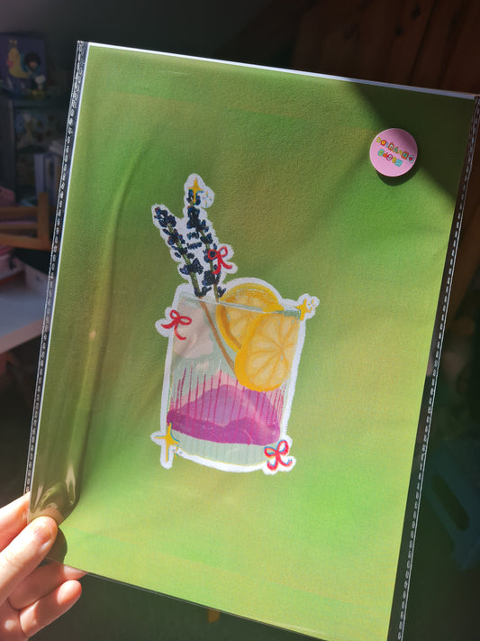 Lavender Limoncello print