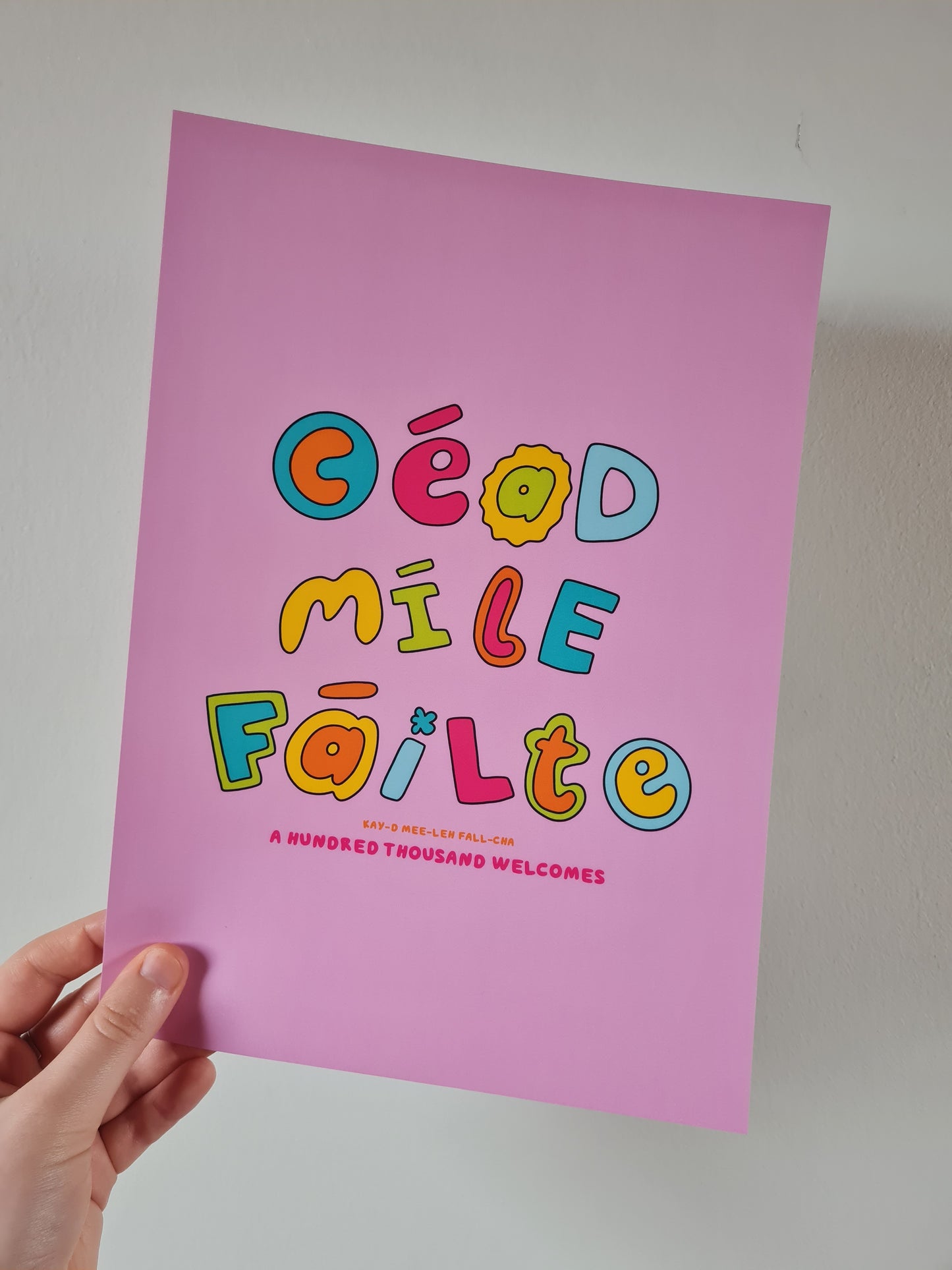 Céad míle fáilte print (a hundred, thousand welcomes)
