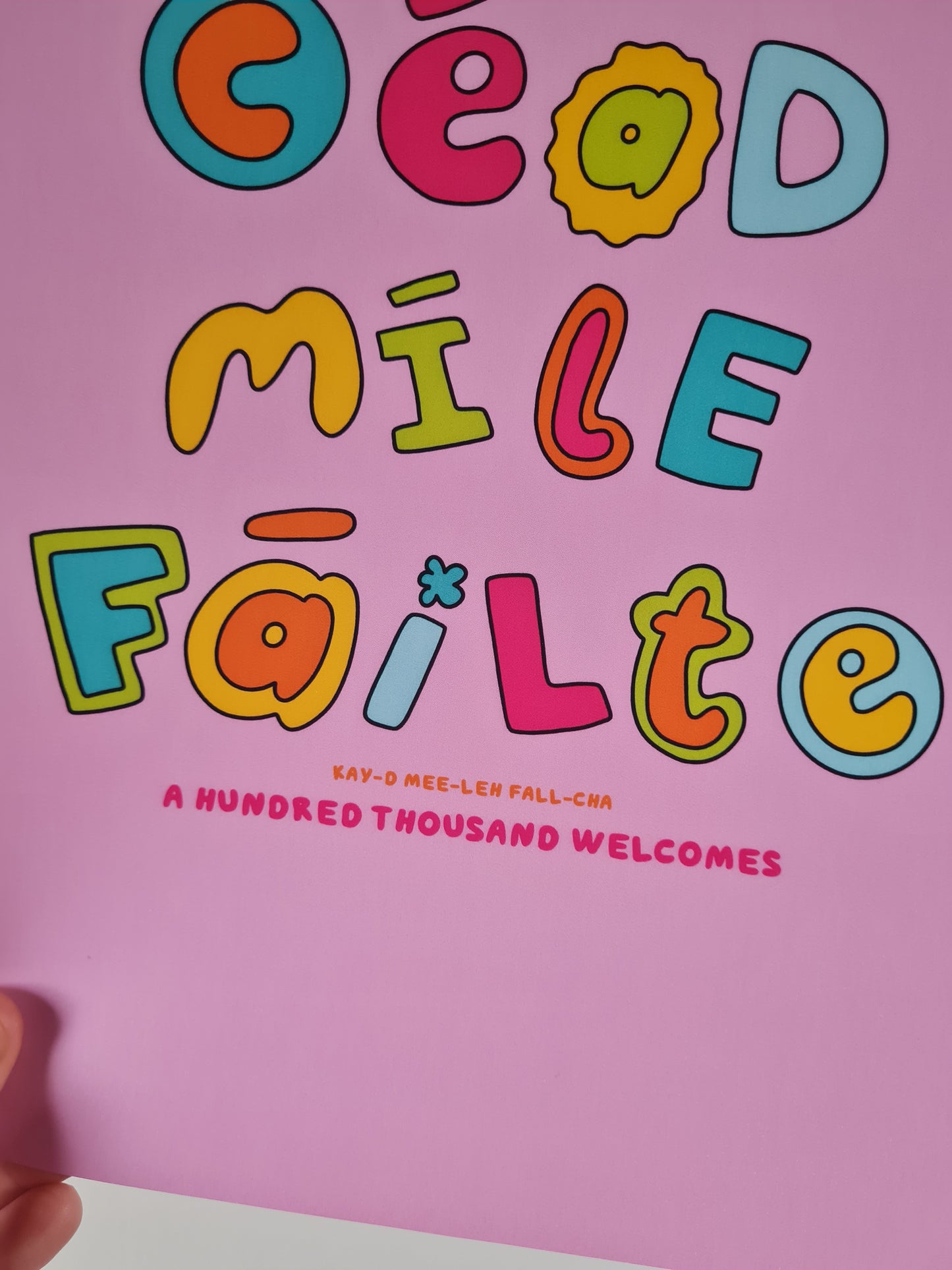 Céad míle fáilte print (a hundred, thousand welcomes)